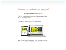 Tablet Screenshot of analysisplusinc.com